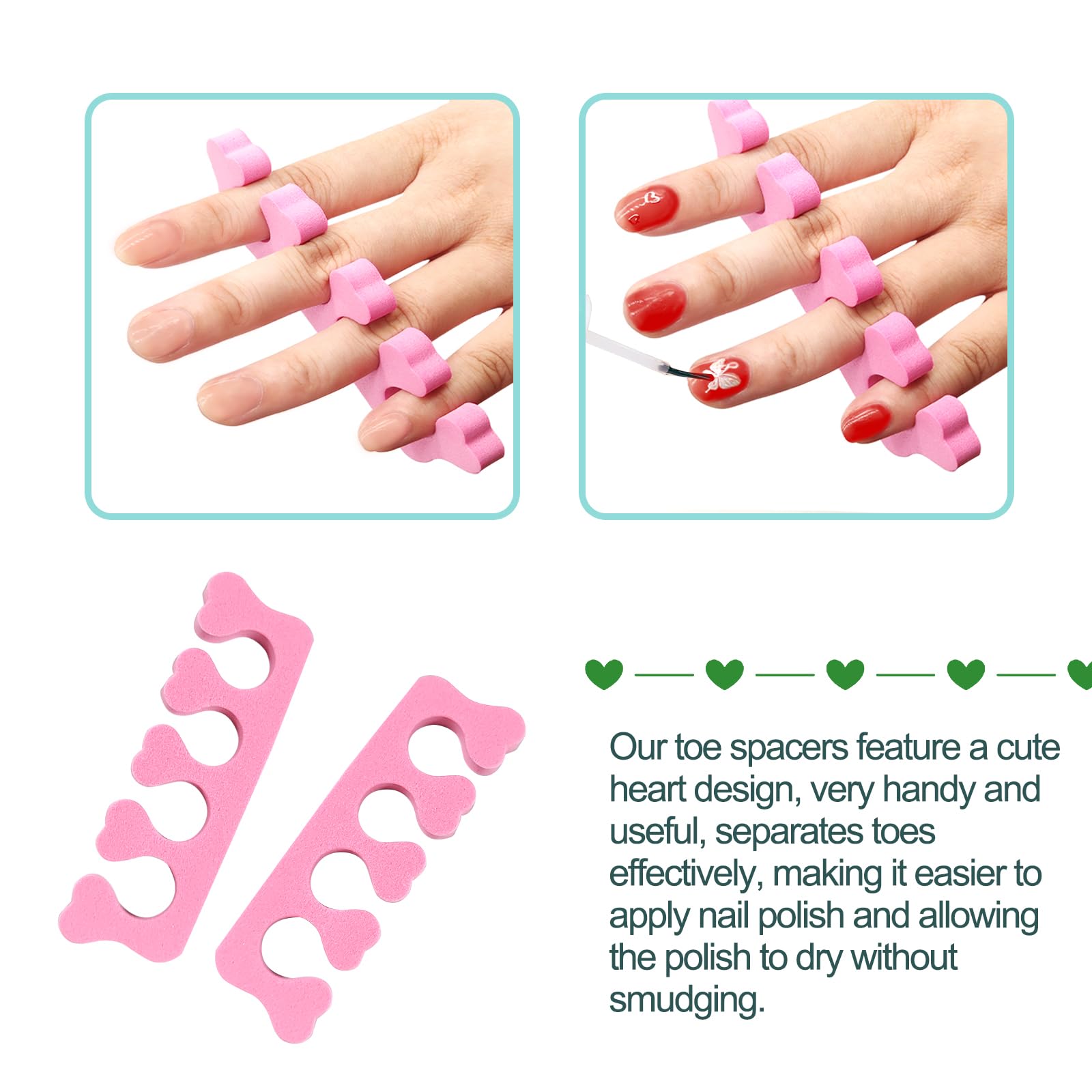 Quacc toe divider set for pedicure application