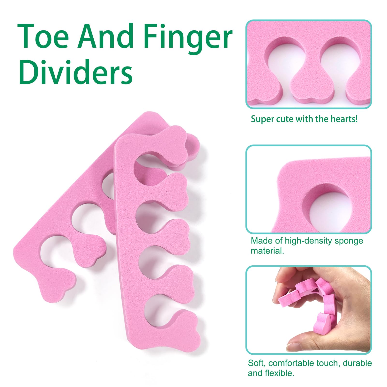High density sponge separators for gel polish