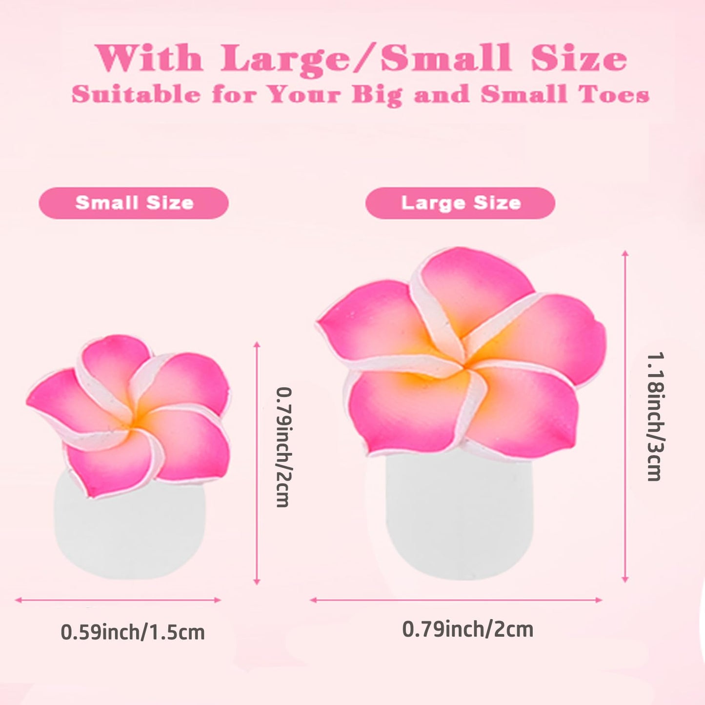 Floral design silicone toe stretchers for comfortable pedicures