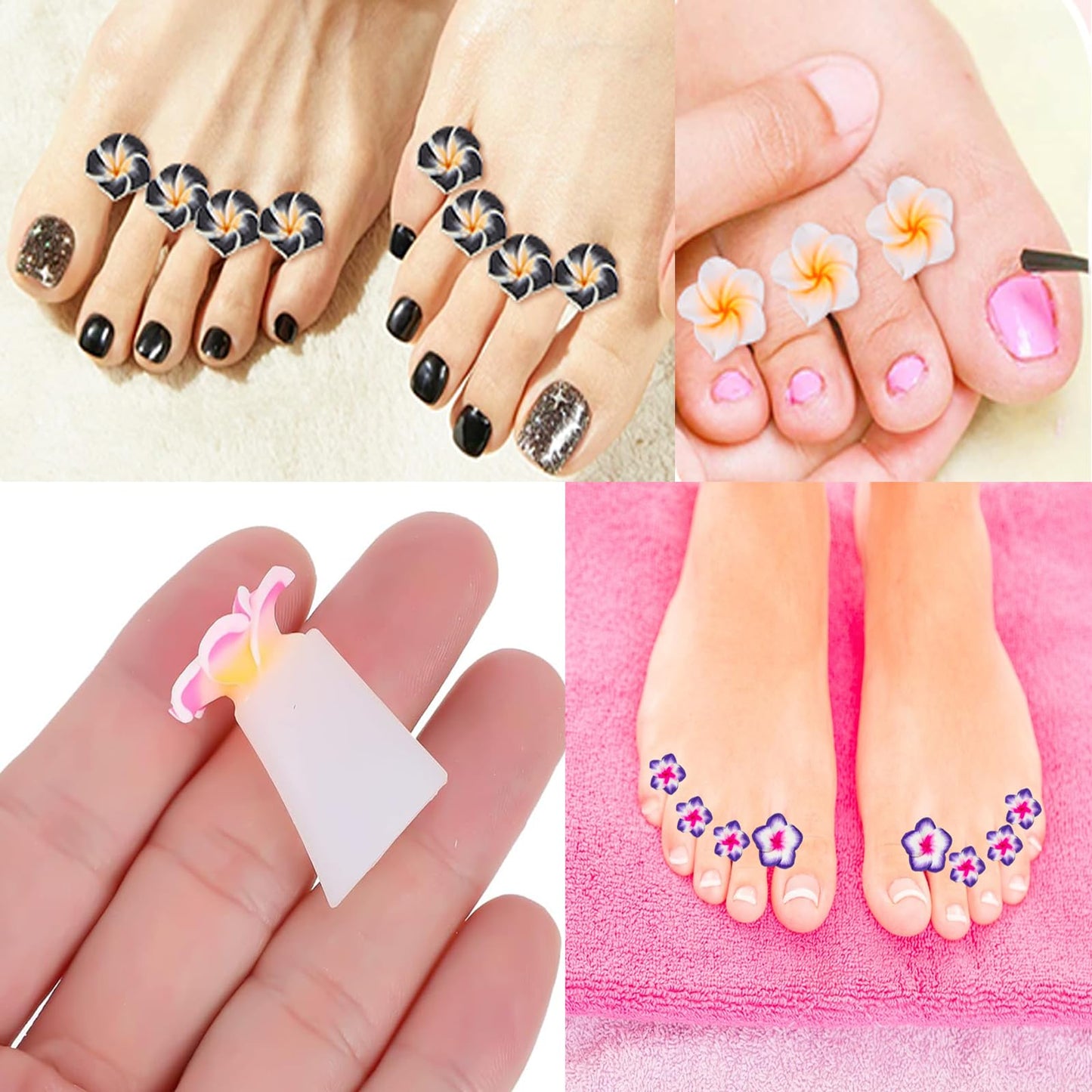 High quality silicone toe separators for smudge-free nail polish