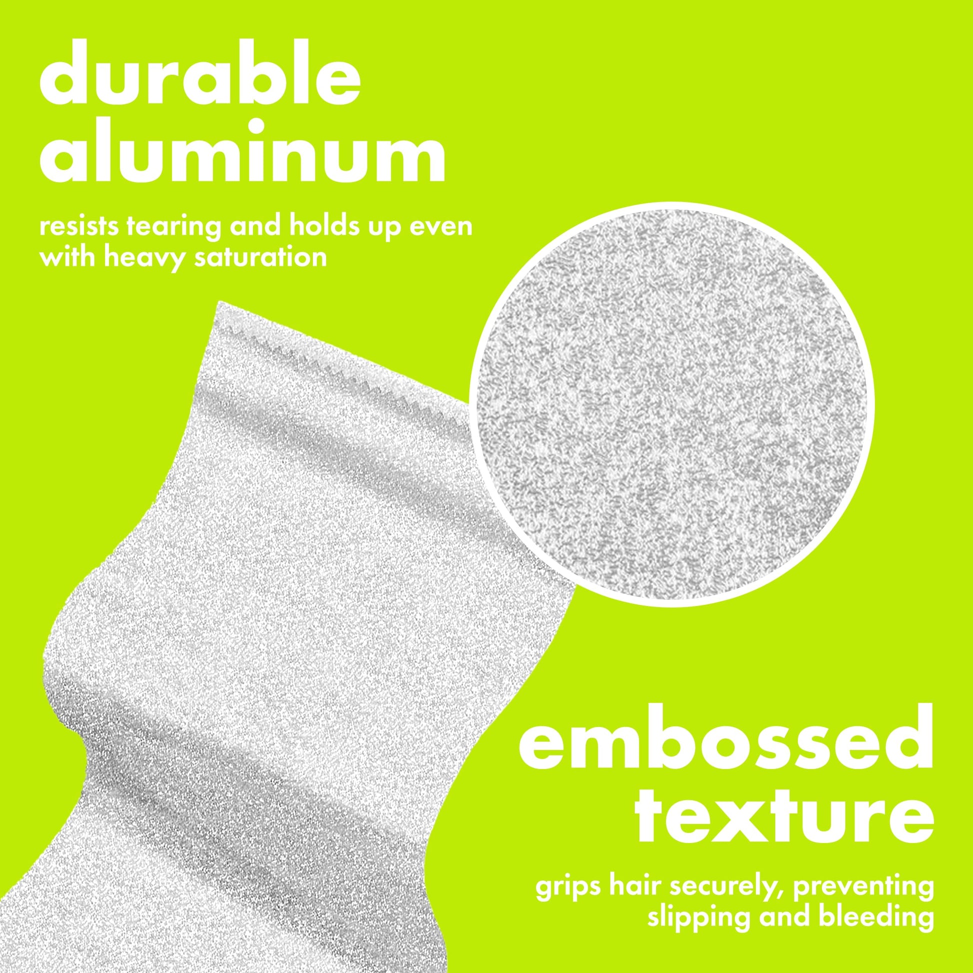 Professional stylist using Colortrak embossed foil for highlighting