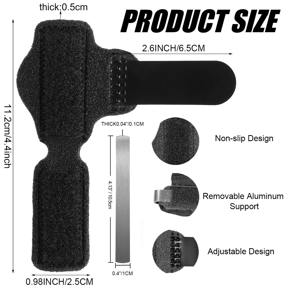 Linxiu hammer toe corrector with aluminum support