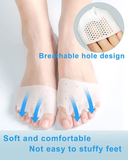 Person wearing Golbylicc bunion corrector inside a shoe