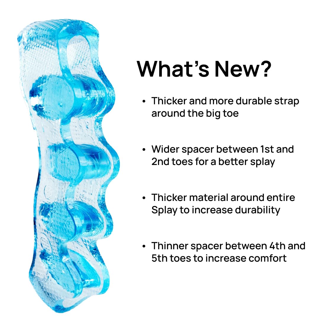 Close up of Naboso gel material for foot alignment