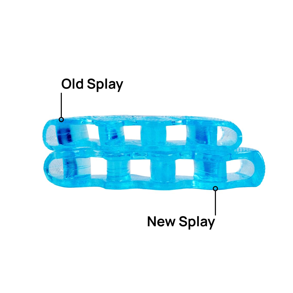 Top view of Naboso Splay 2.0 showing wide toe spacing