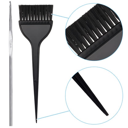 Boao hair dye kit including brushes and protective gloves