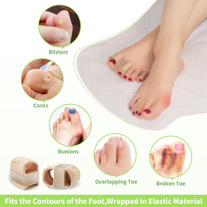 Side profile of breathable bunion cushion sleeve