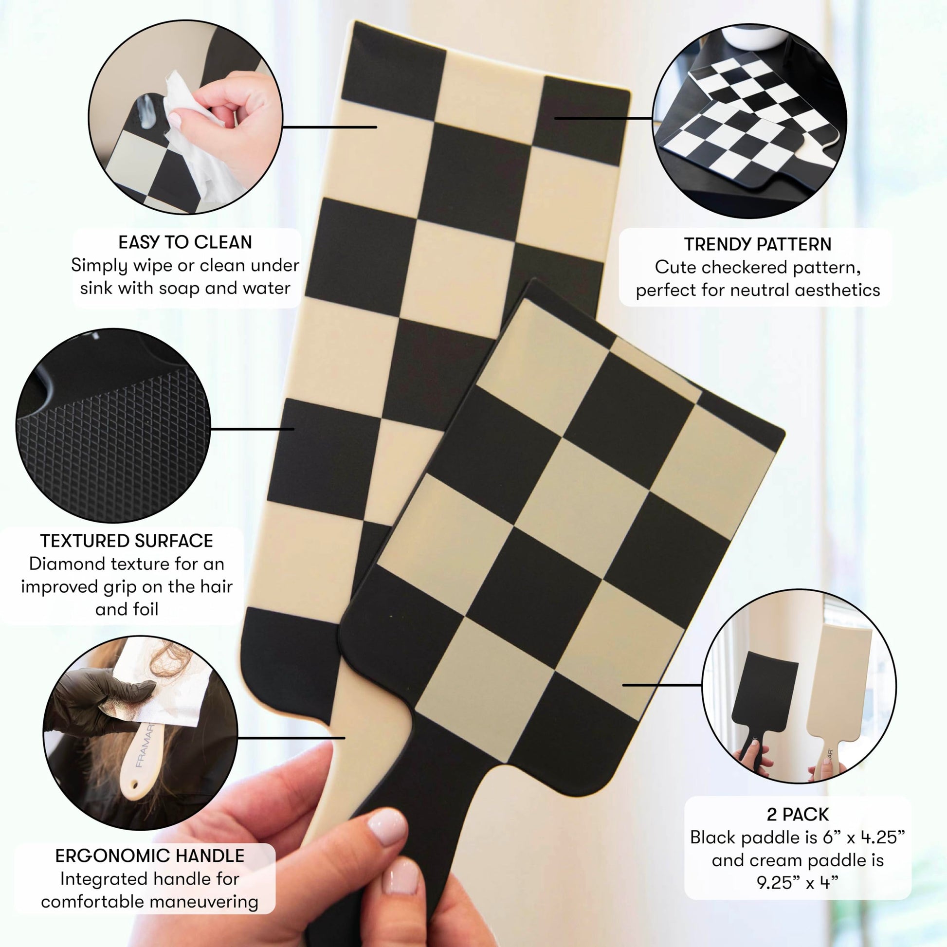 Two piece Framar balayage board set for professional hair highlighting