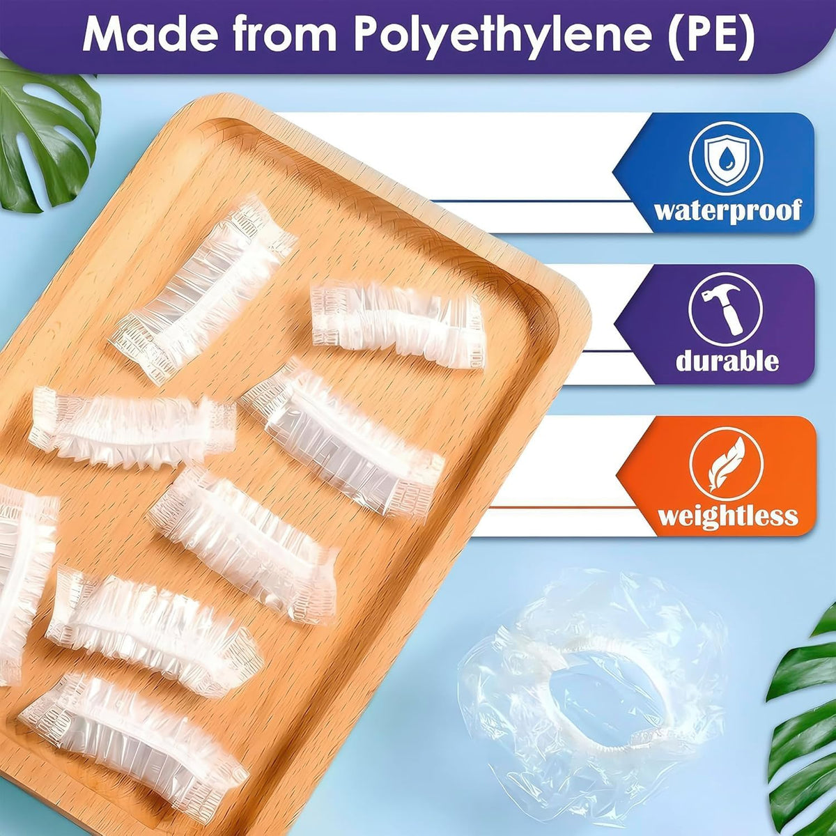 Elasticized ear covers for hair dye and shower