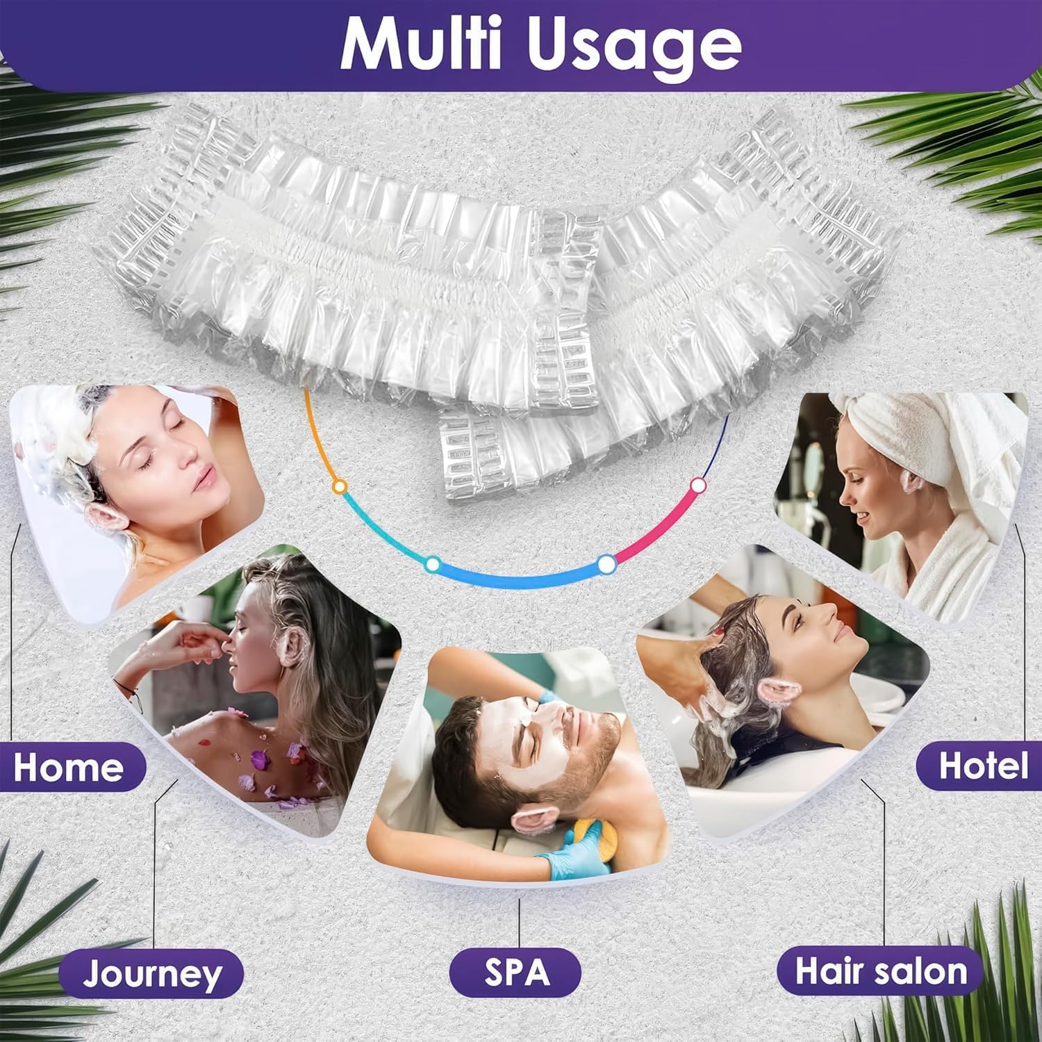 Single use plastic ear guards for bathing