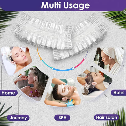 Single use plastic ear guards for bathing