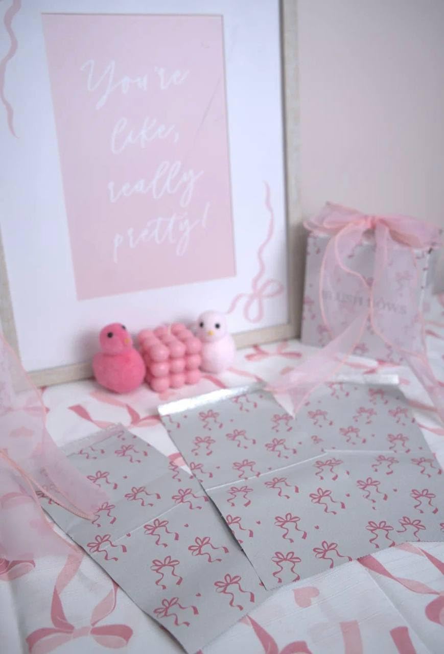 Close up of Sweethearts heart pattern on aluminum foil sheets