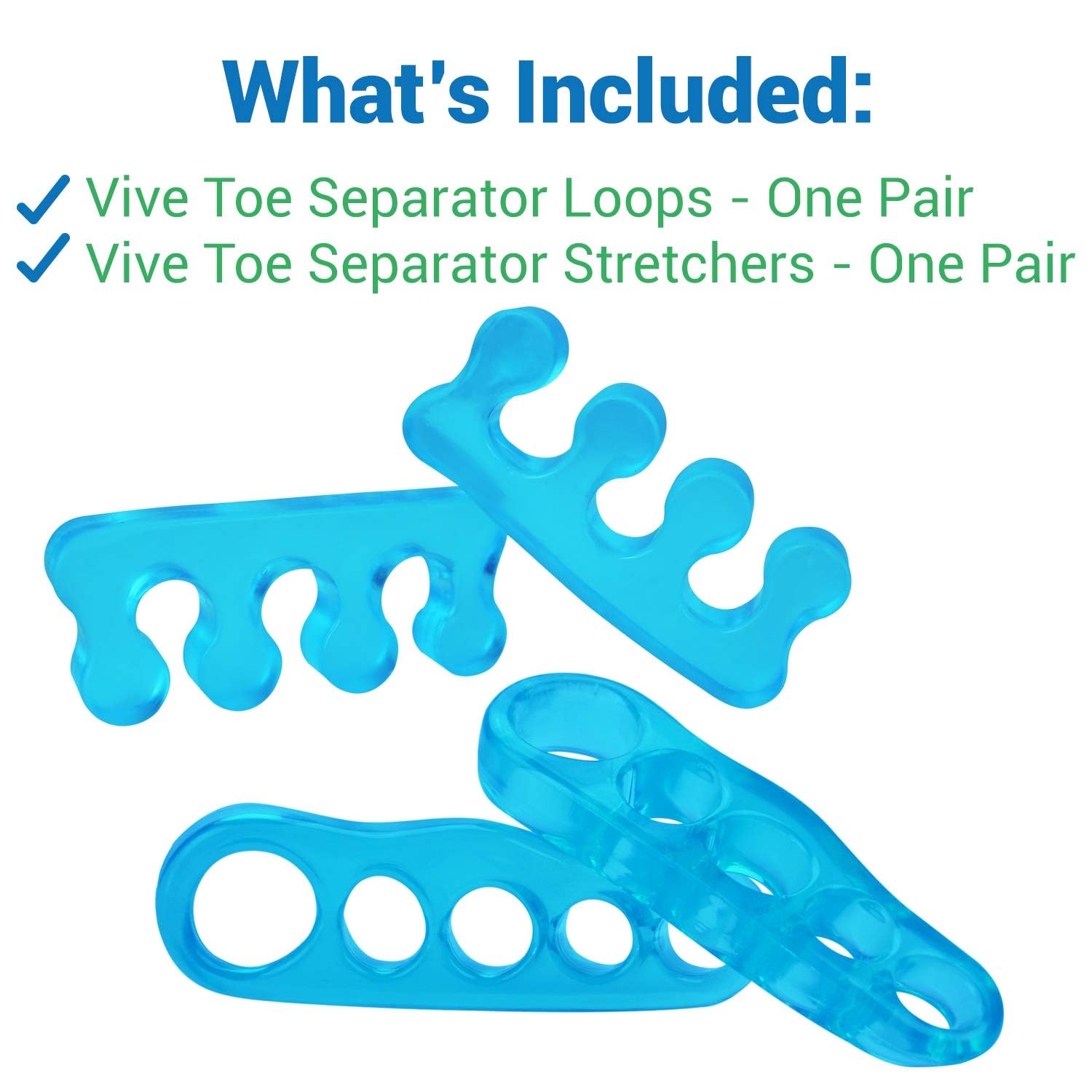 VIVEsole bunion relief toe spacers close up