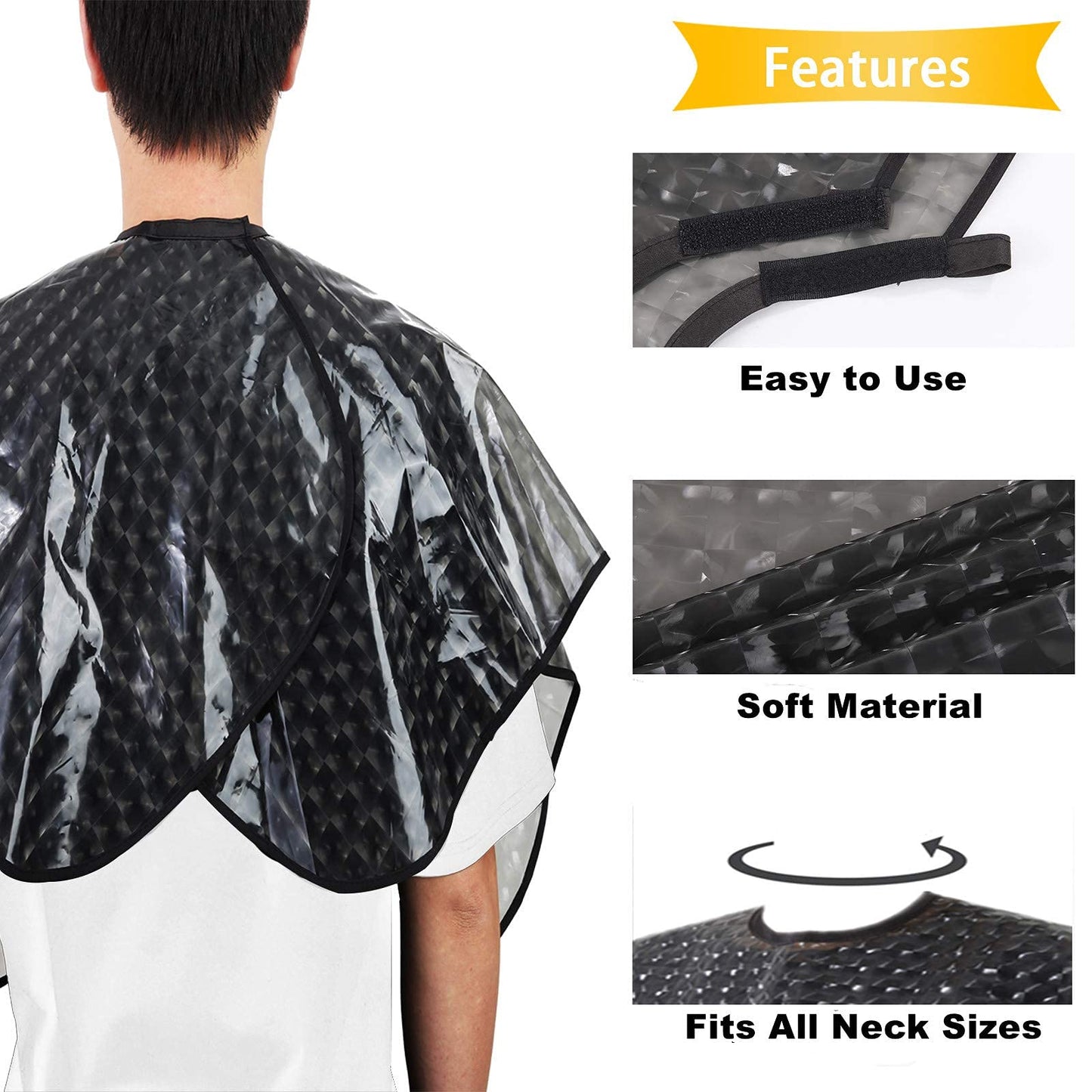 Unisex hair dye cape for home and professional use