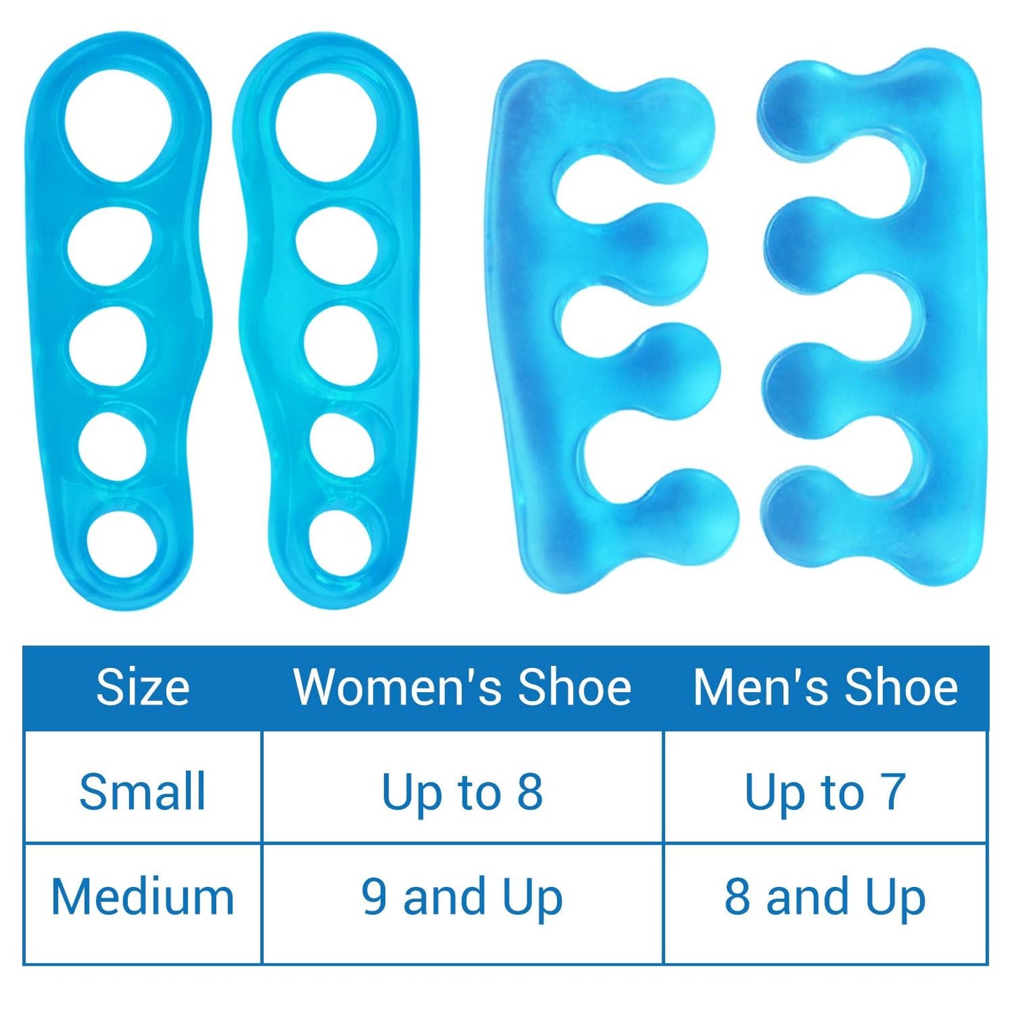Medical grade silicone gel toe spreaders by VIVEsole