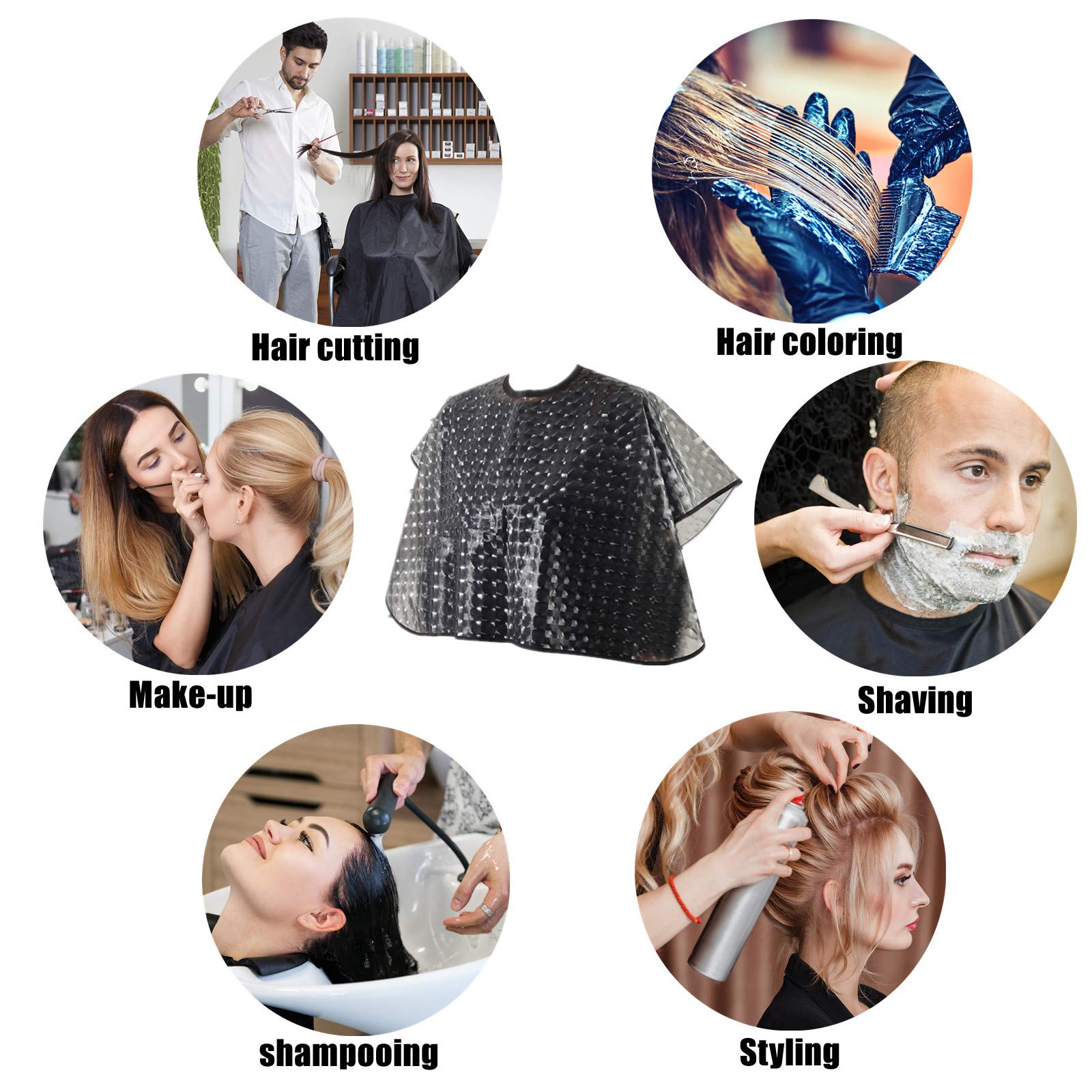 Compact and portable hair styling apron for stylists