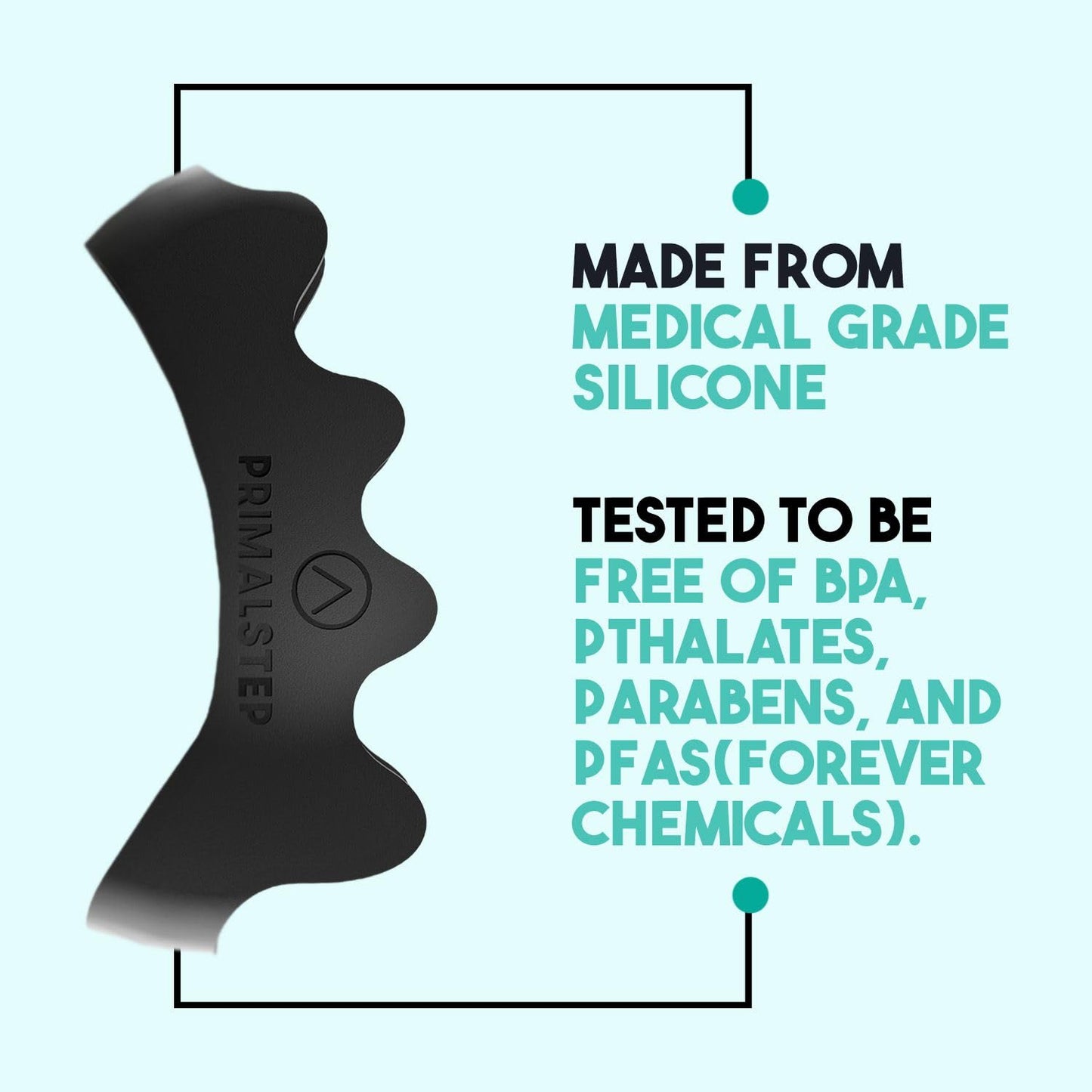 Top view of PrimalStep spacers used for foot alignment