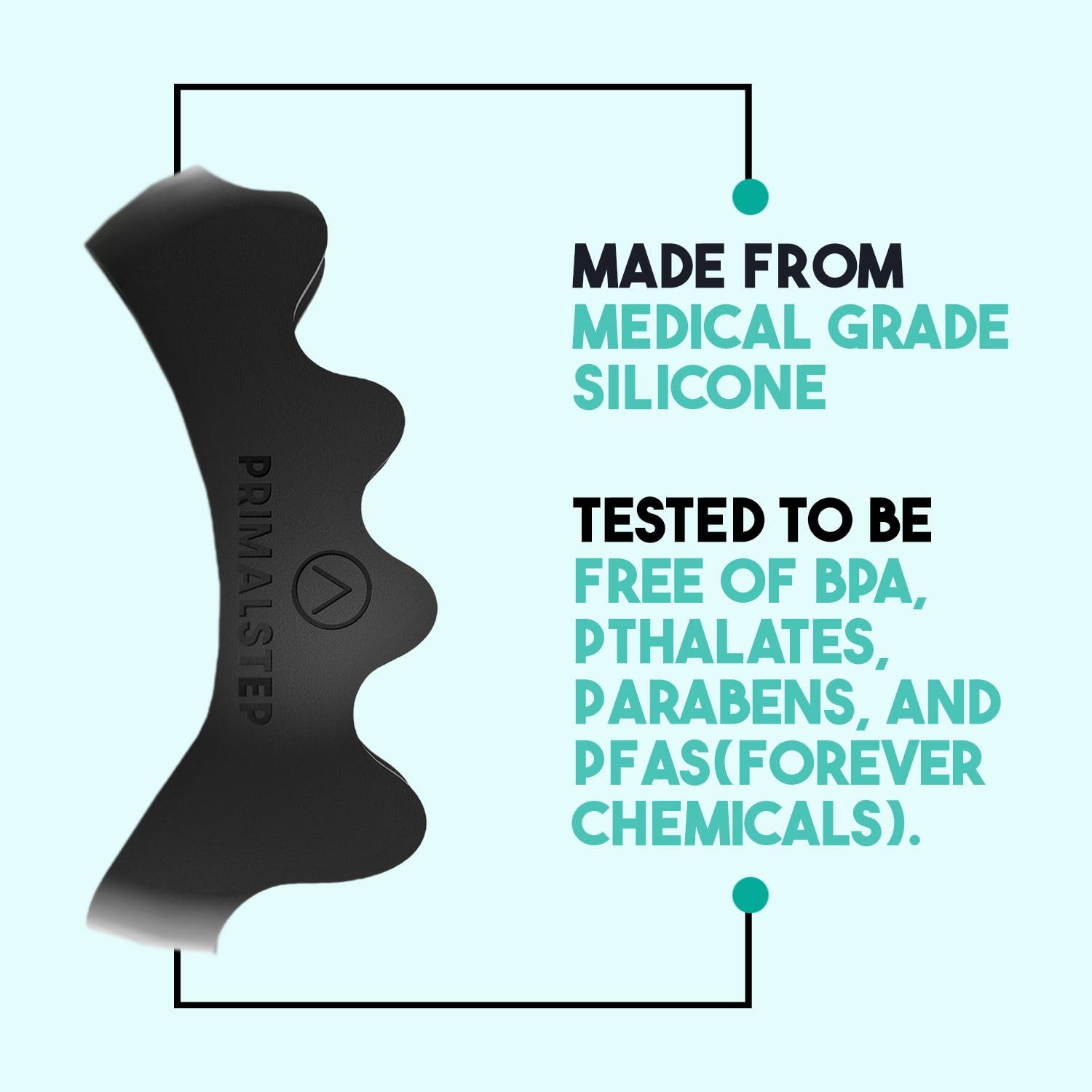 Top view of PrimalStep spacers used for foot alignment