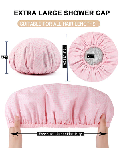 Close up of Yizijizi hair cap adjustable elastic band
