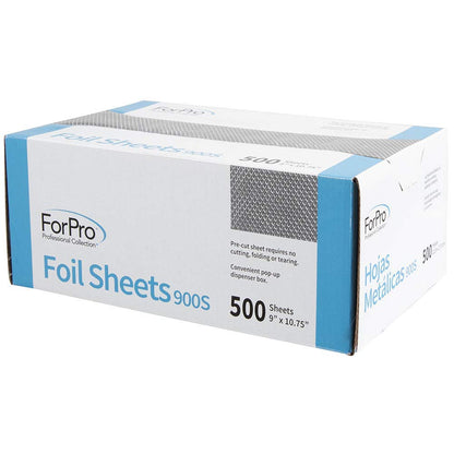 ForPro embossed aluminum foil sheets stacked in pop-up dispenser