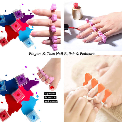 Top view of 48 piece pedicure tool kit packaging