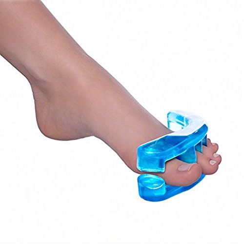 YogaToes sapphire blue toe alignment device in packaging