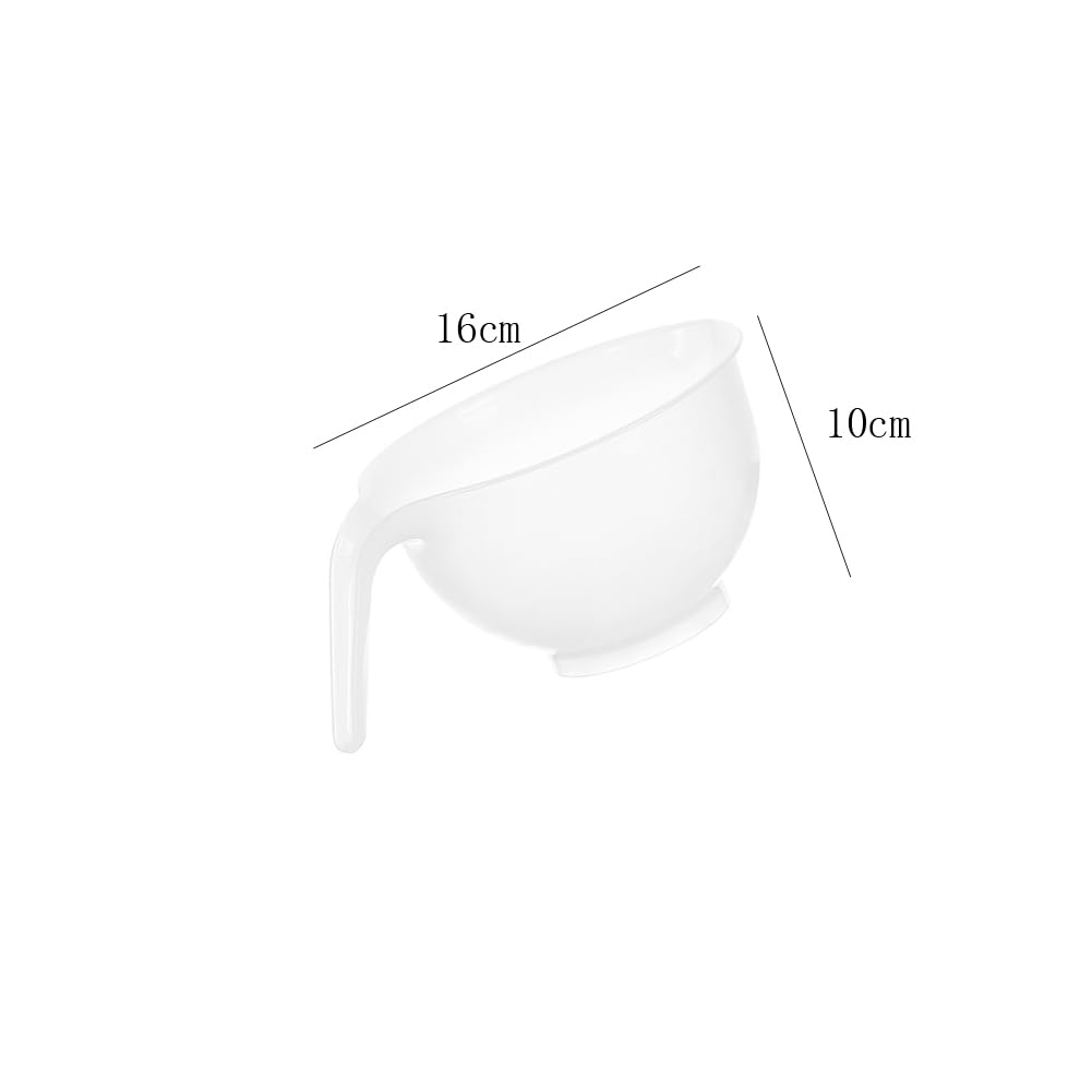 Side angle of the Lasenersm hair dye bowl showcasing the integrated anti-slip handle and stable base.