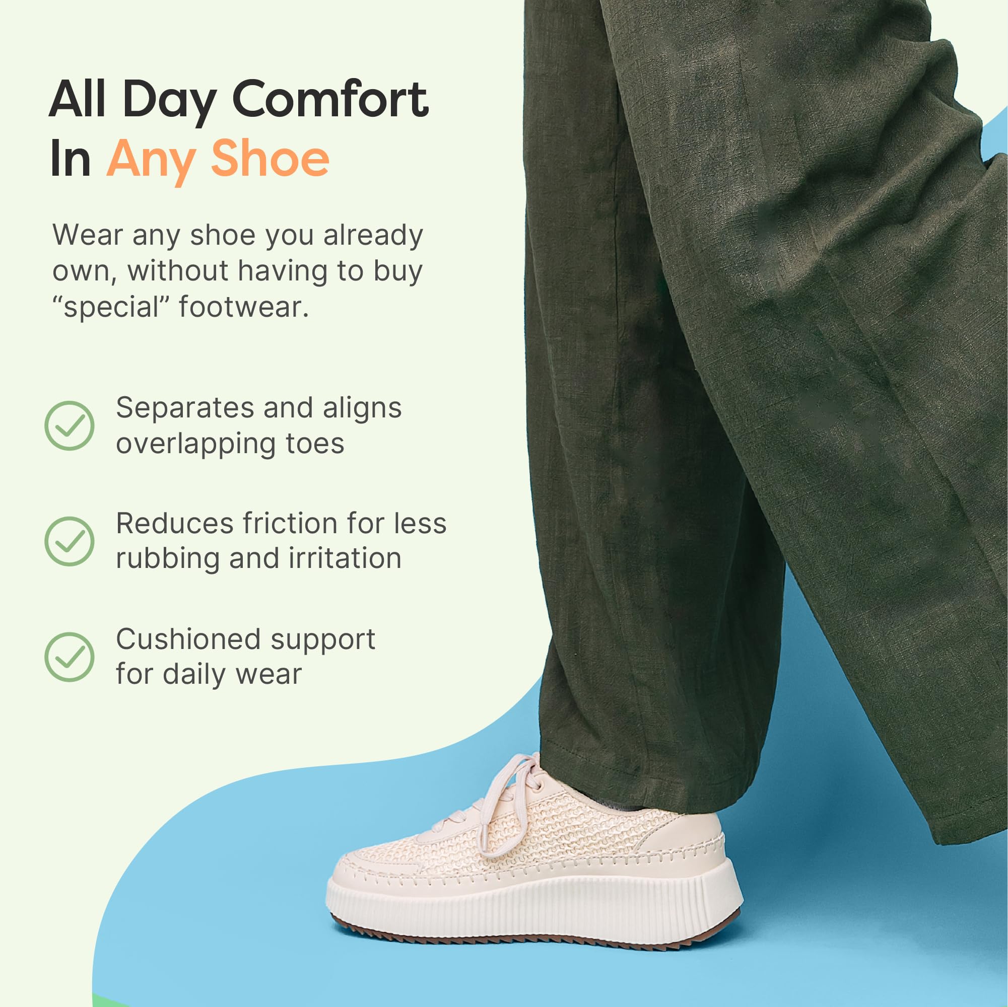 ZenToes triple loop gel corrector showing flexible material
