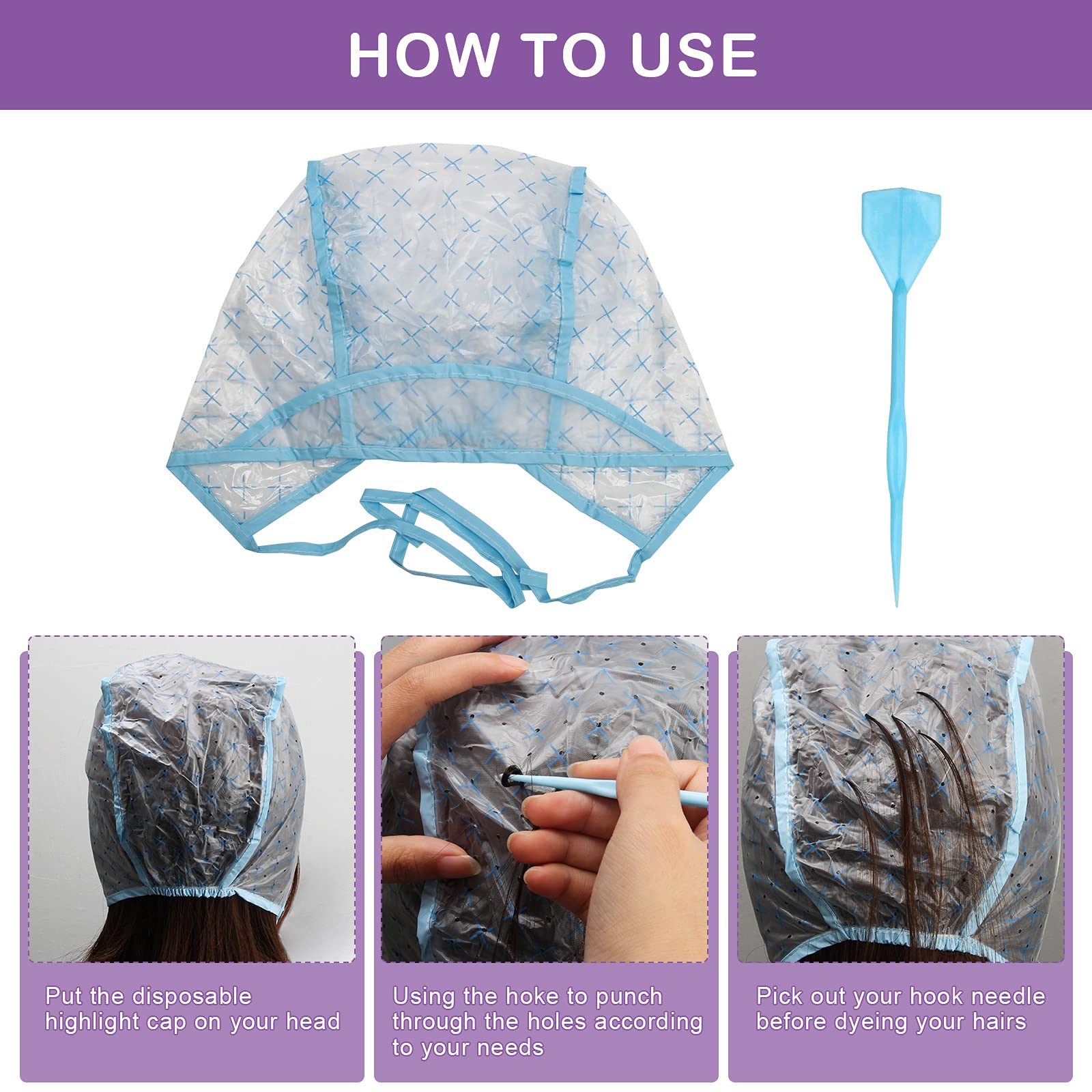 Ahier protective accessories including ear covers, disposable gloves, and salon shawls.