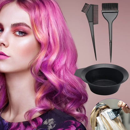 Ahier 23 piece DIY hair coloring kit unboxed layout showcasing all components.