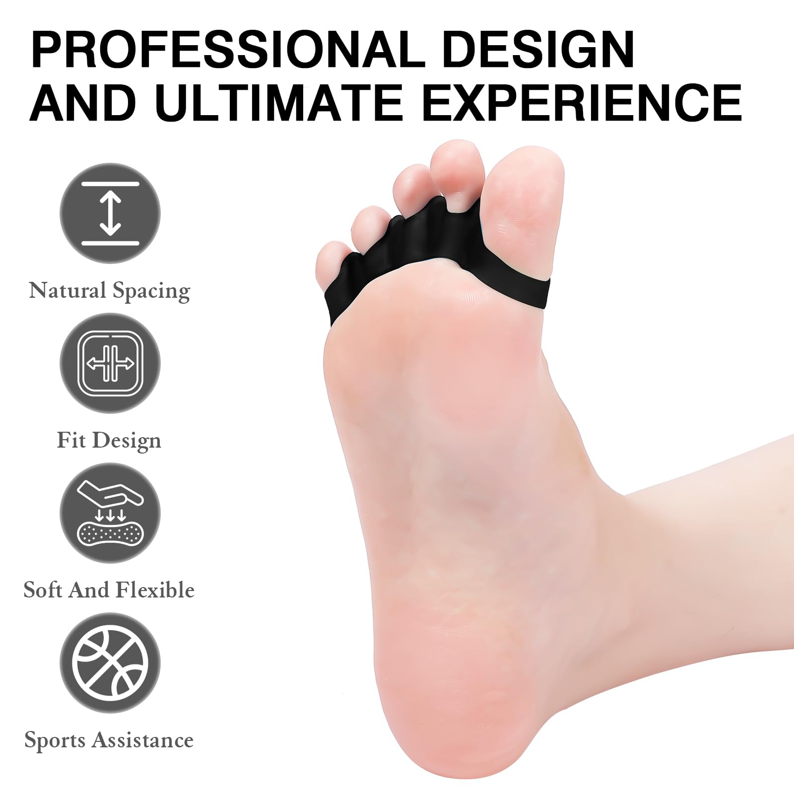 Hloes toe spacers used for pedicure toe separation