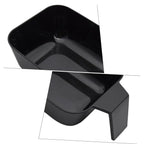 Two pack of professional black hair color bowls with ergonomic handles displayed side by side.
