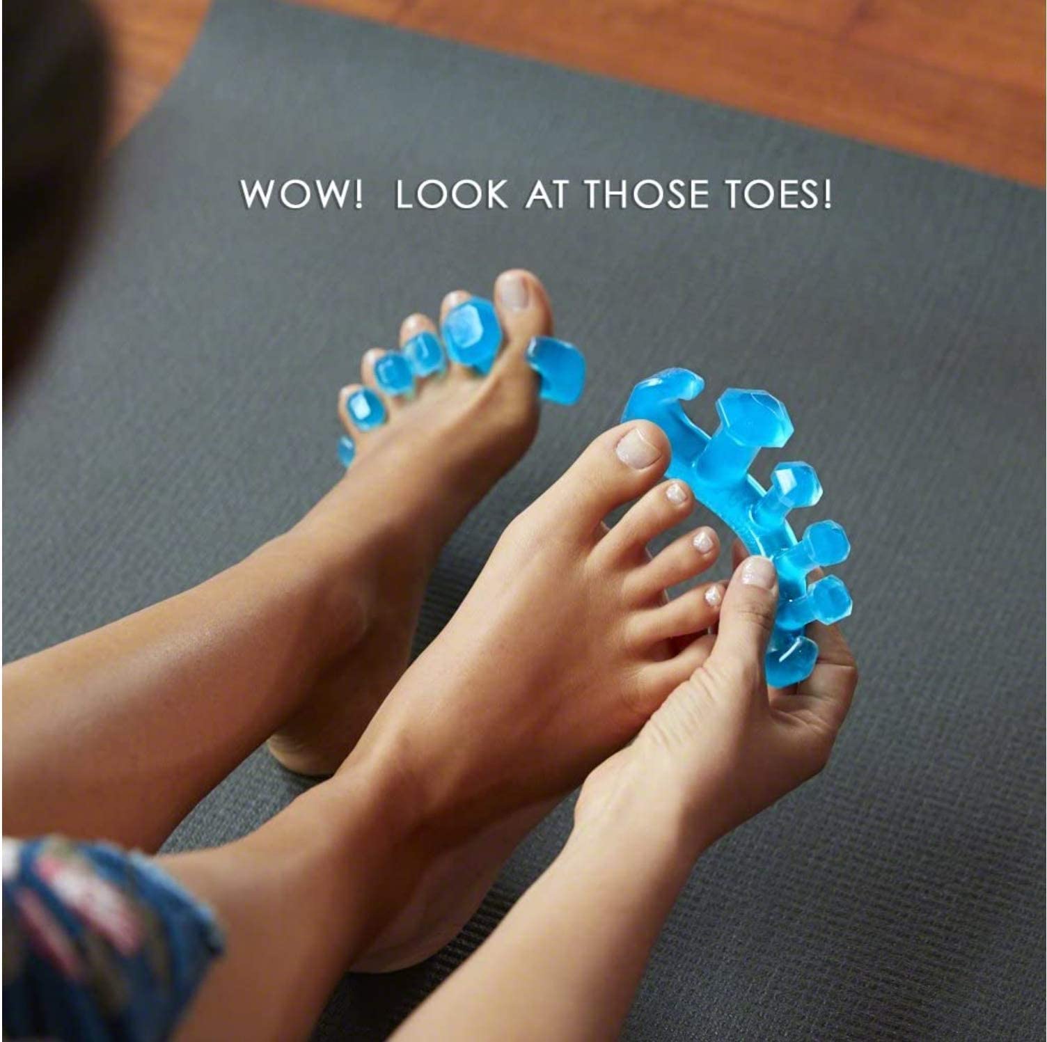YogaToes GEMS medical-grade gel construction close up