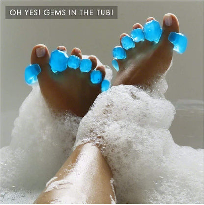 YogaToes GEMS blue silicone gel separators set of two