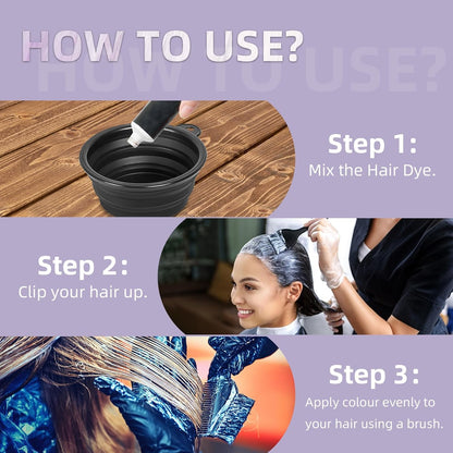 ROOHUA premium hair care coloring accessories kit showing durable materials for multiple reuses
