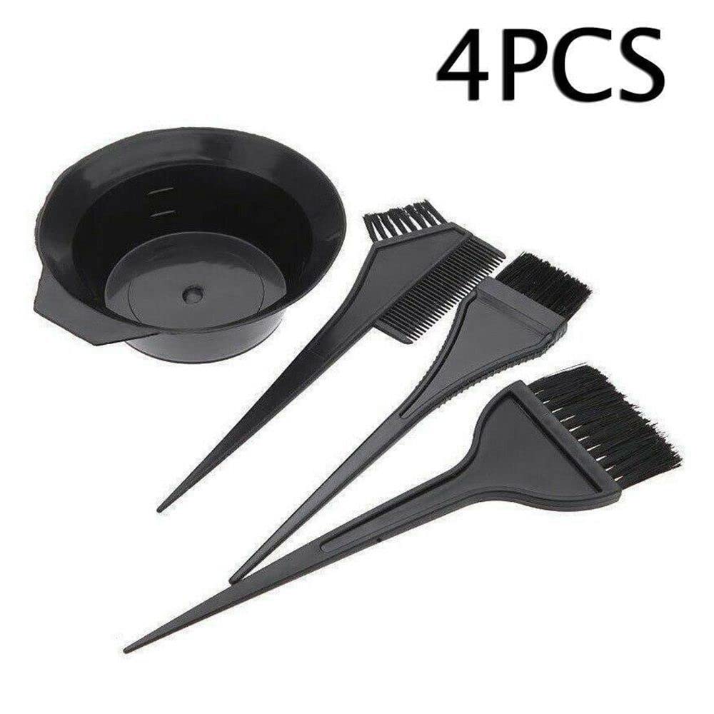 Close-up view of the flexible nylon bristles on the MSQ hair dye applicator brushes.