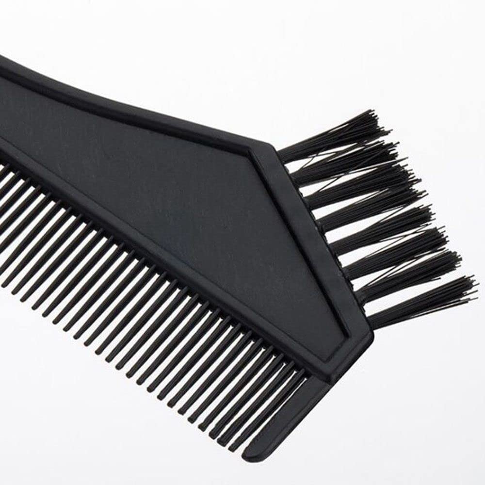 Tapered handle design on the MSQ hair coloring brush used for segmenting and sectioning hair.