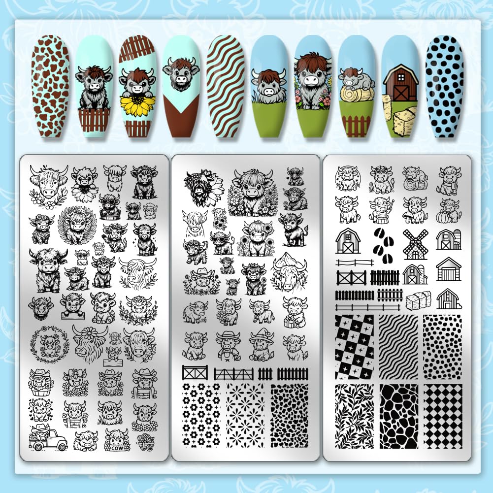 Side profile of the twelve by six centimeter stainless steel manicure stencils demonstrating their slim profile.