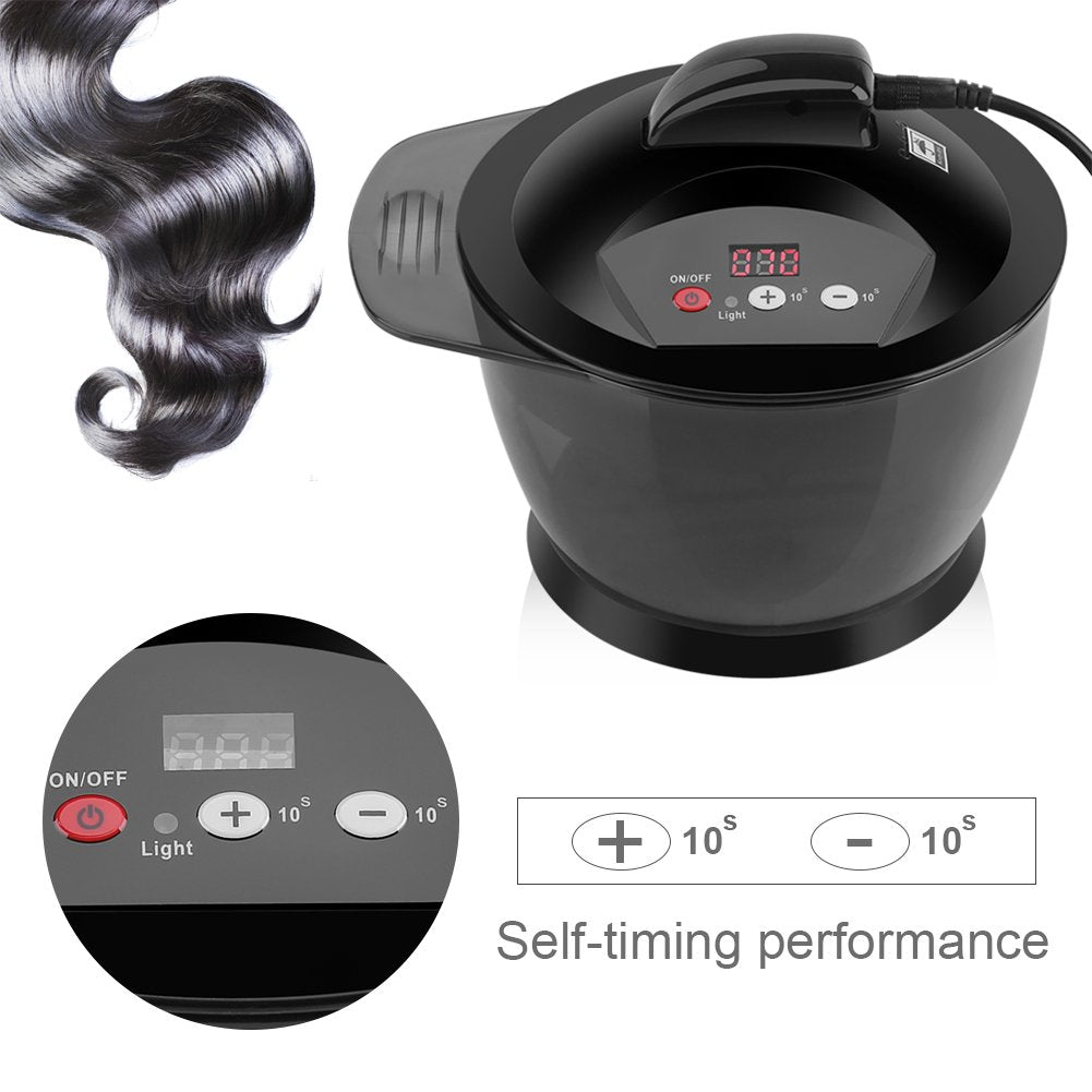 Filfeel hair dye mixer kit components including bowl and USB cable