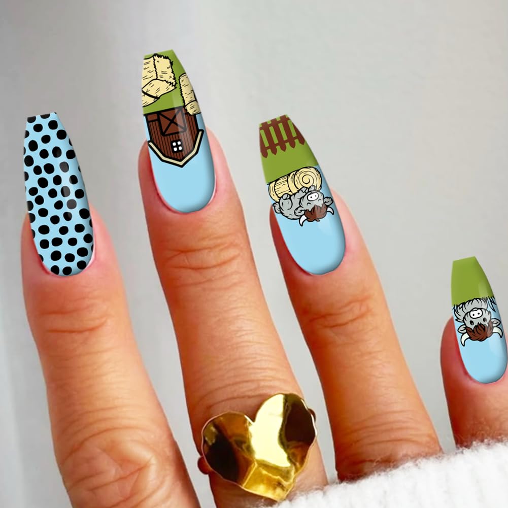 Demonstration of removing the transparent protective film from the animal theme manicure plate before application.