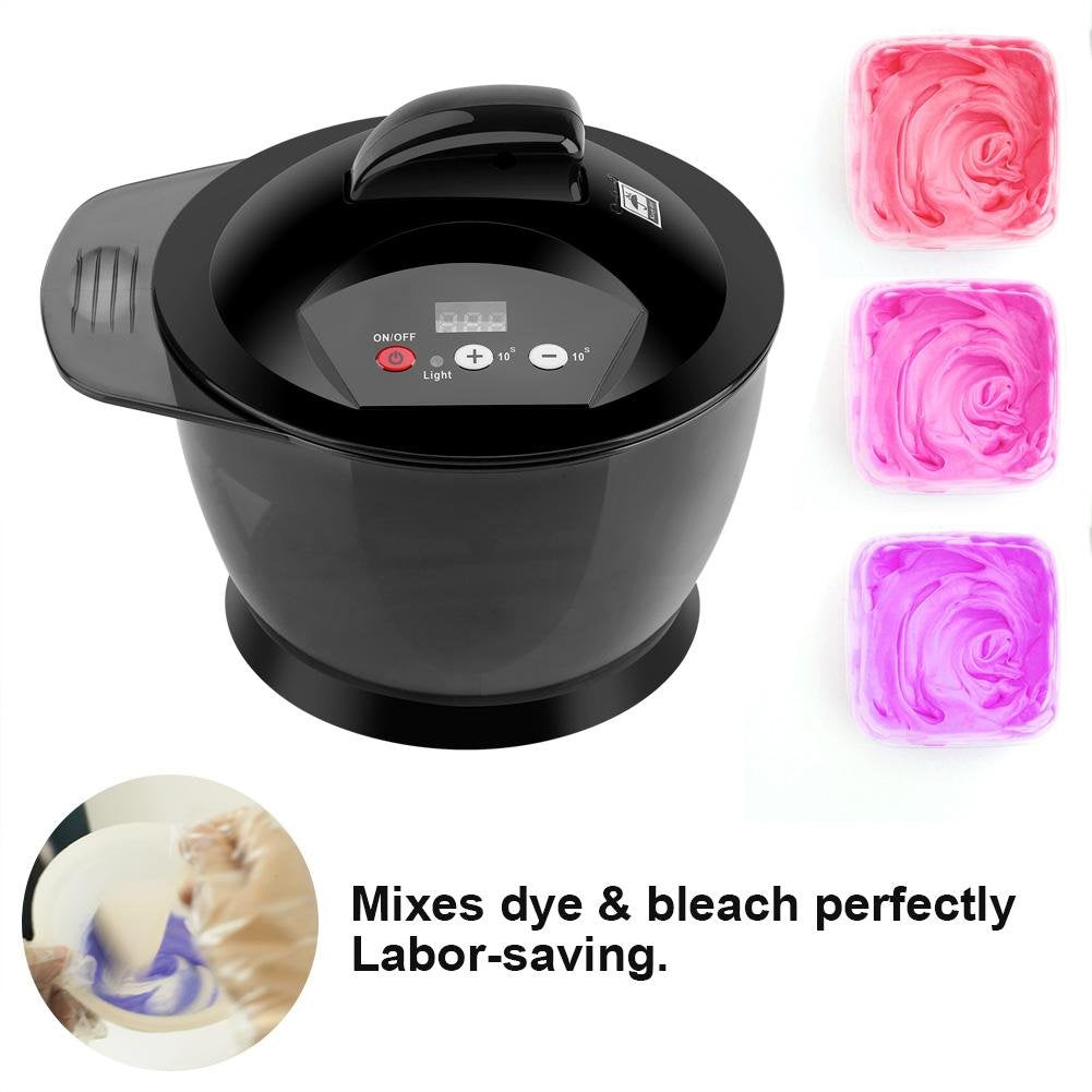 Portable professional hairdressing cream mixer showing low voltage operation