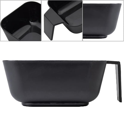 Top view of non metal hair dye mixing bowls showing wide opening for easy tint brush stirring.