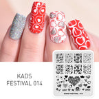 Premium KADS nail stamping plate imported tool for easy home manicures