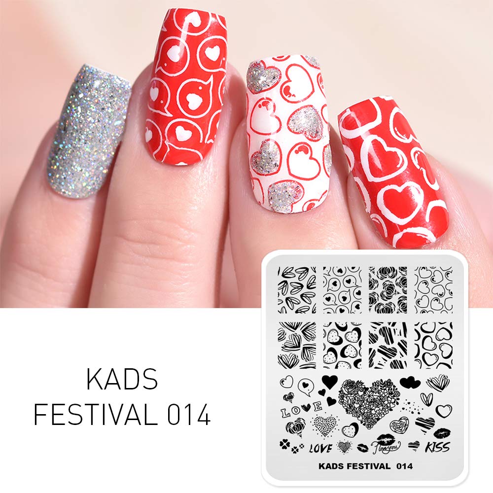 Premium KADS nail stamping plate imported tool for easy home manicures