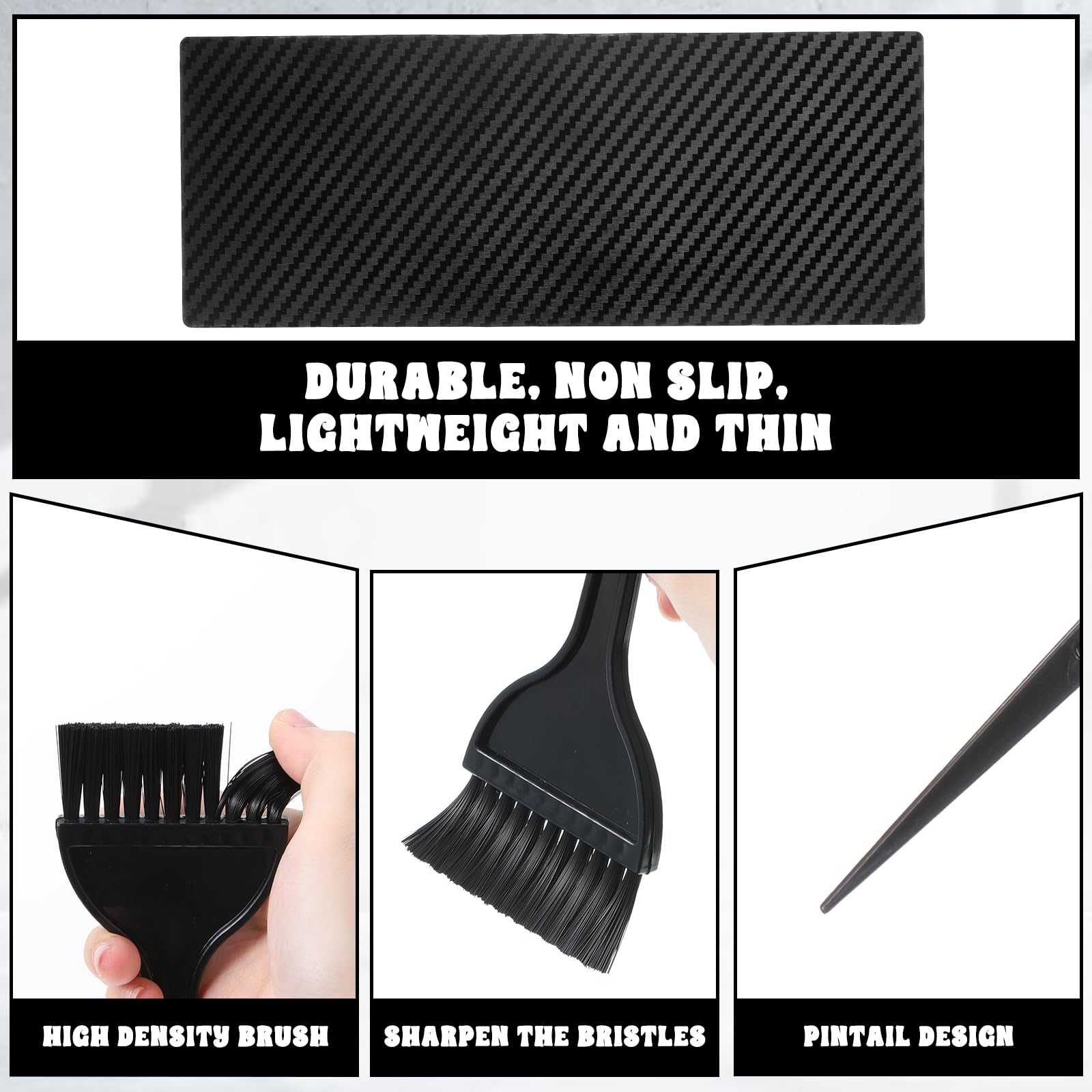 Premium salon tint brush with durable nylon bristles for even hair color distribution.