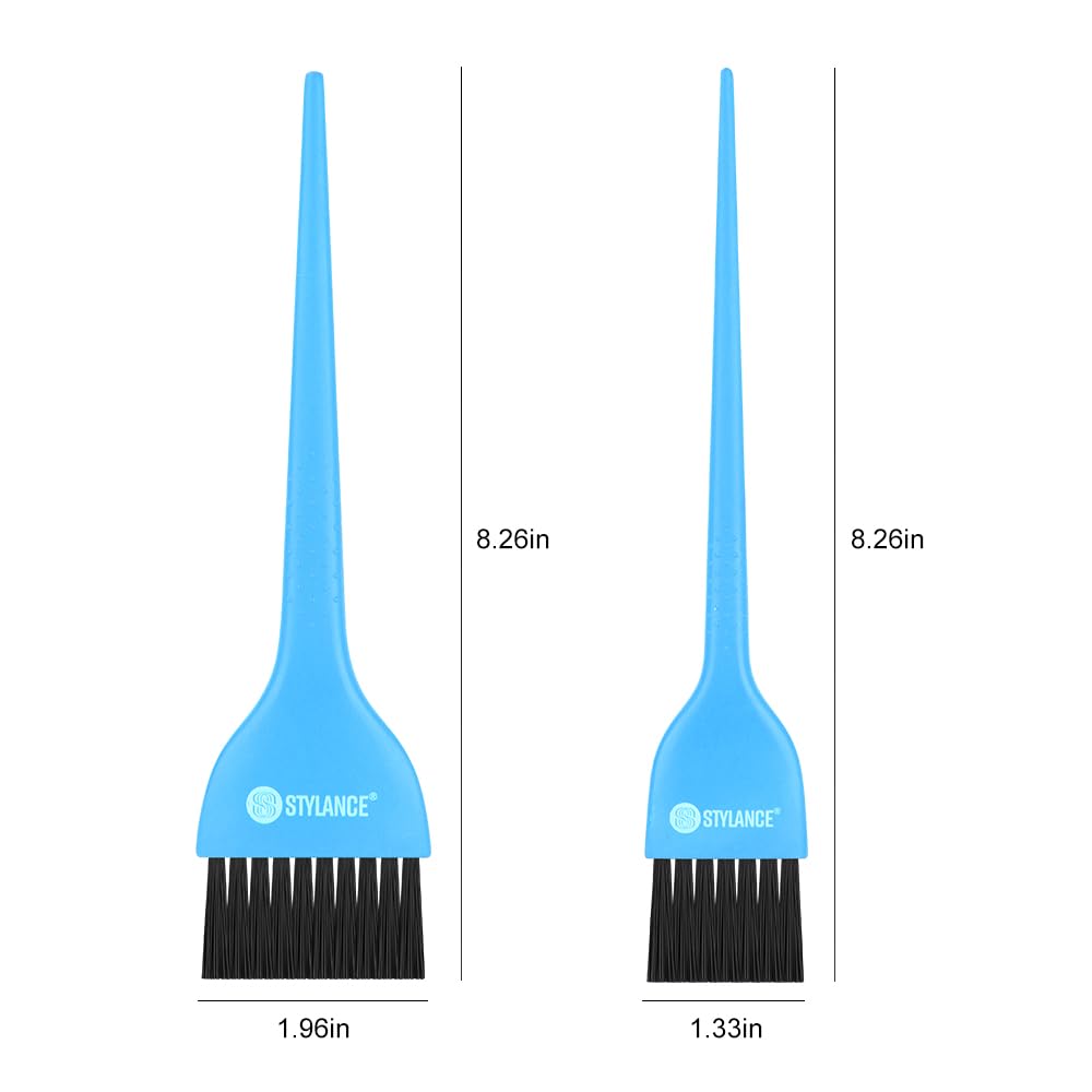 Stylance hair tinting bowl and two dye brushes for home salon use