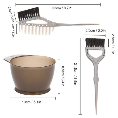 PRAV hair dye mixing bowl with anti skid handle close up view