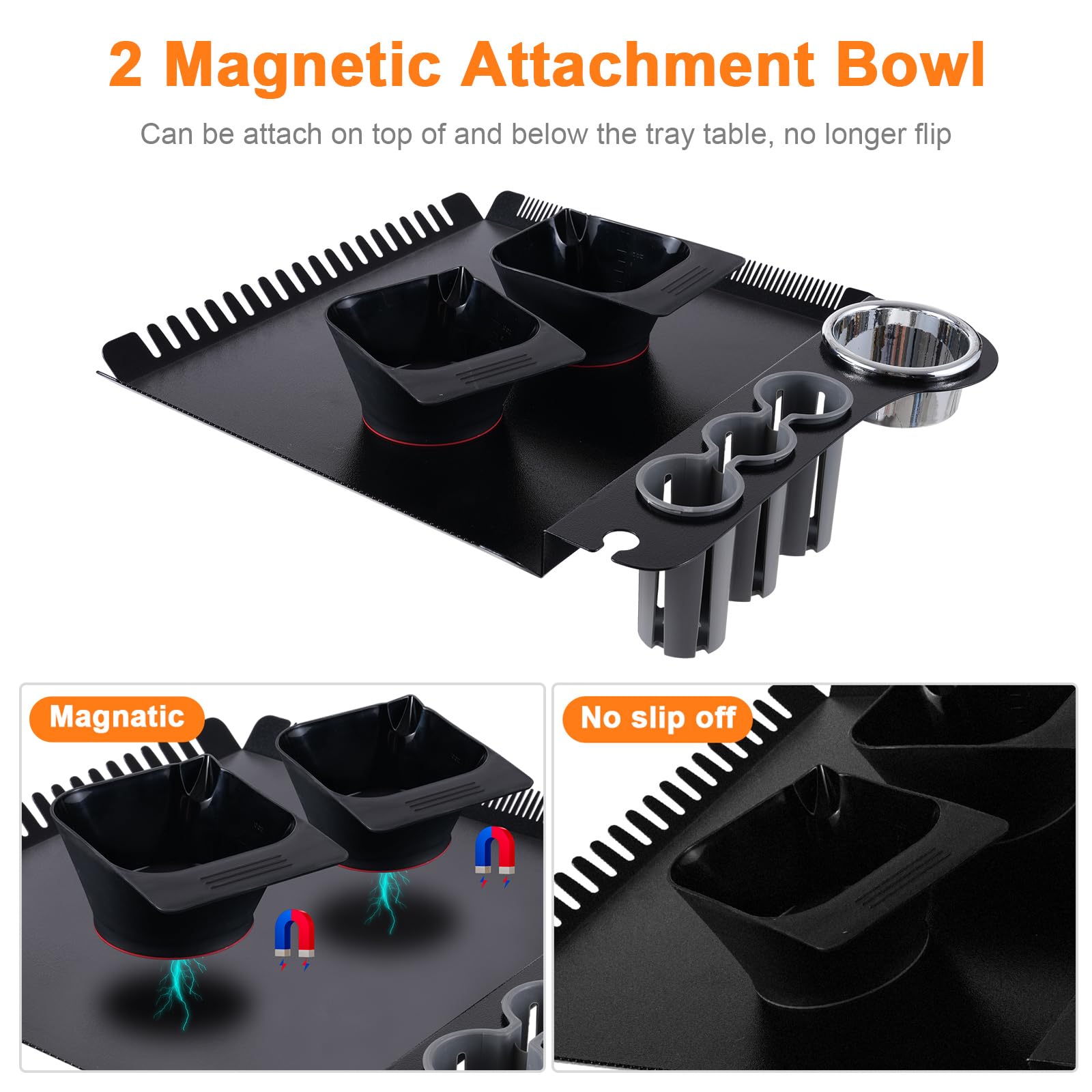 Bestauty magnetic hair mixing bowls set of two displaying the stable built-in suction base