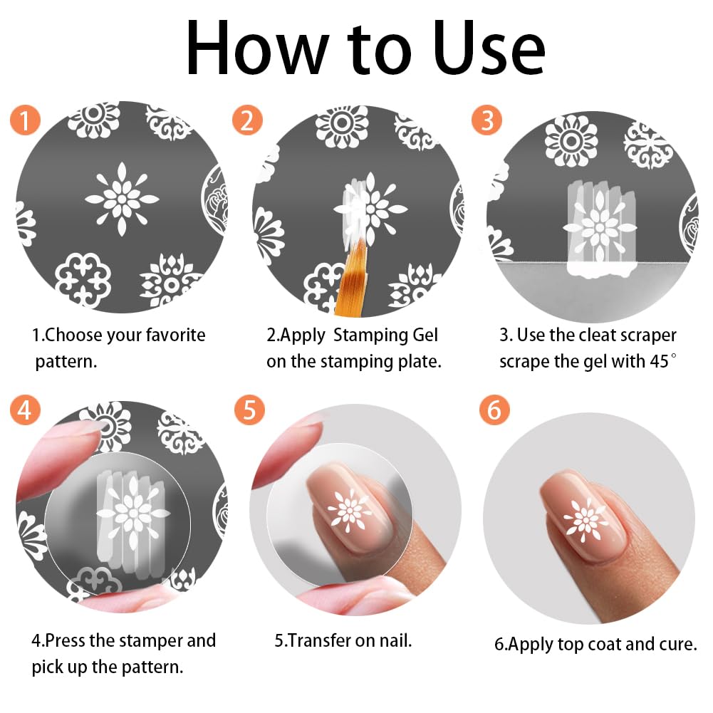Authentic PH PandaHall lucky words and bamboo motif nail stencils for festive manicures.