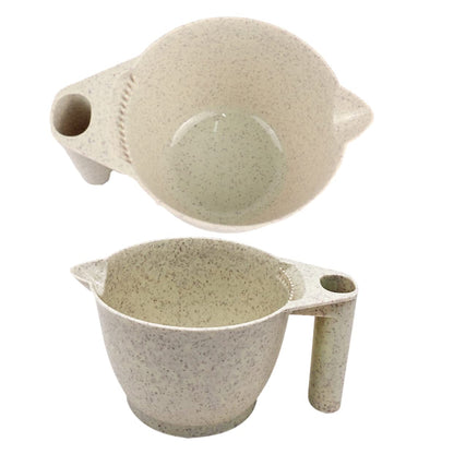 Side profile of the Minkissy hair bleach bowl highlighting its stable base and optimal size.